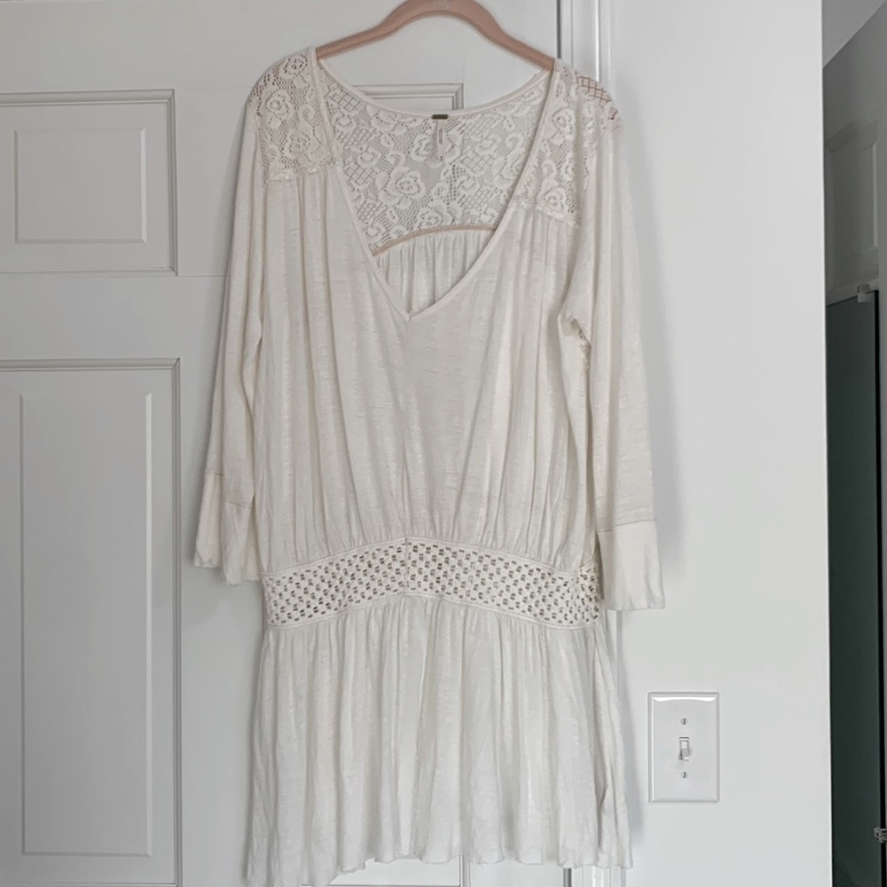 Free People off white dress size Medium